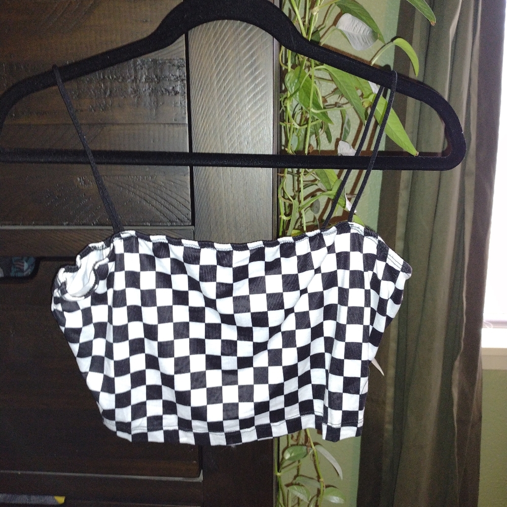 Checkerboard tank top